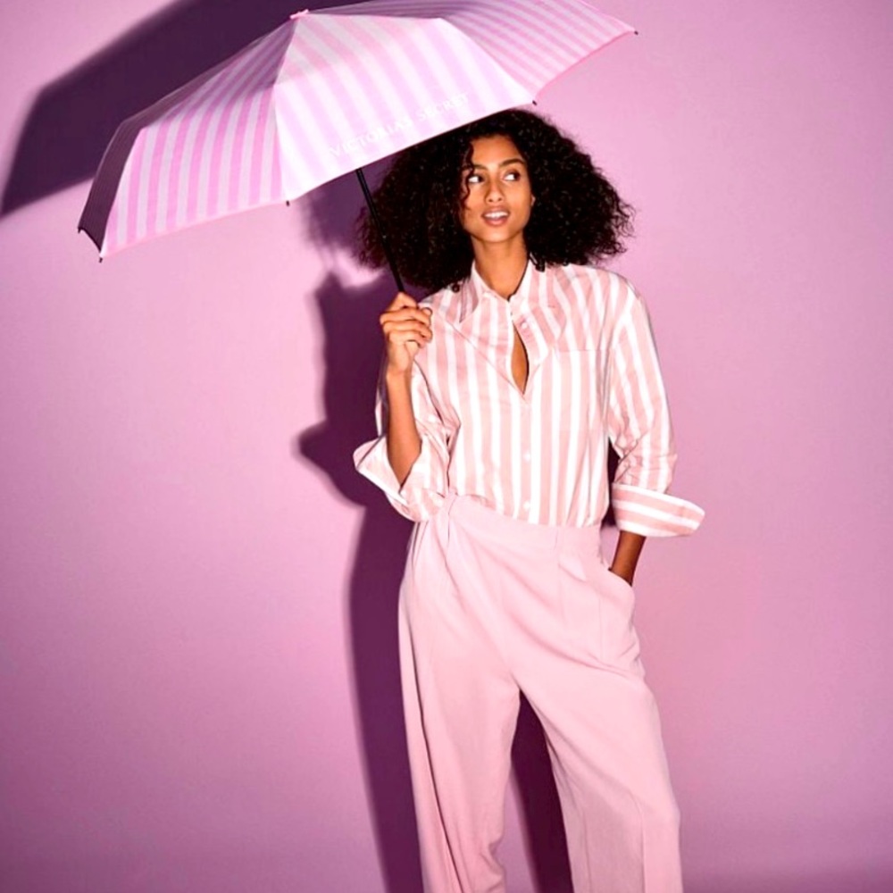 Victoria’s Secret Iconic Stripe Pink Umbrella